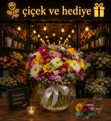 Baharın Renkleri Çiçek Sepeti