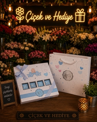 Madlen Bebek Çikolatası Mavi