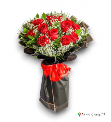 17li Kırmızı Gül Buketi