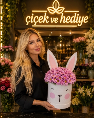 Sevimli Kutuda Papatya Aranjmanı