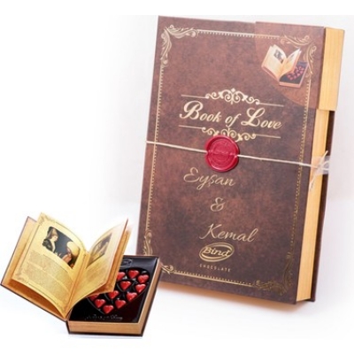 Özel Çikolata Dolu Aşk Kitabı - Book Of Love