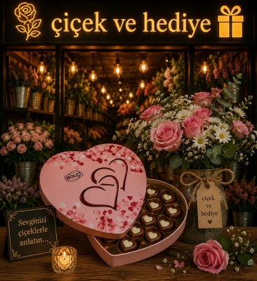 Metal Kalp Çikolata Kutu Bonyfood Diyarbakır