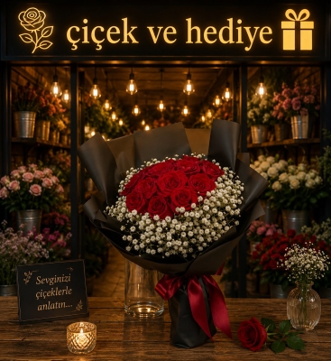Aşk Sembolü 13 Kırmızı Gül Buketi