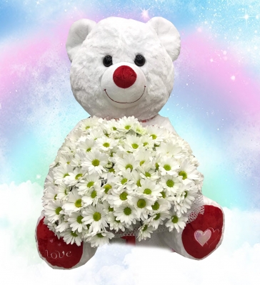 Beyaz Ayıcık ve Papatyalar