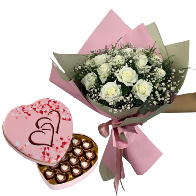 Beyaz Güller13 Adet  Çikolatası