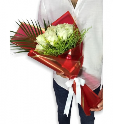 Beyaz Rüyam 11`lu Beyaz Gül Buketi