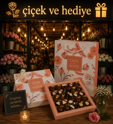 Flower Kutu Hediye Spesiyal Çikolata