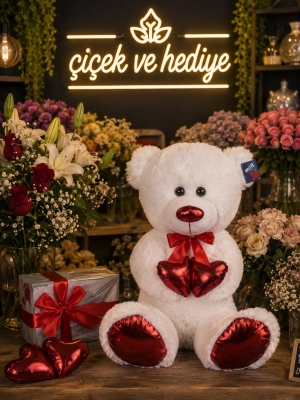 Halley Pelüş Parlak Kalpli Ayi 100cm