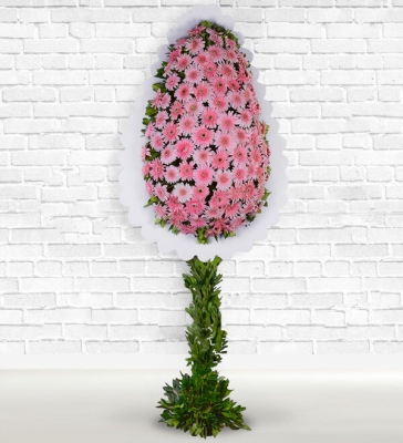 Pembe Düşler Gerbera Çelengi