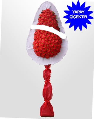 Kırmızı Yapay Düğün Çiçeği