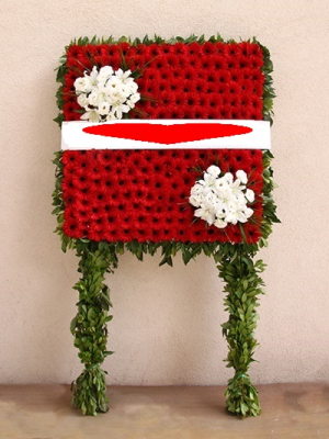 Kırmızılı Gerberalı Pano Çiçek