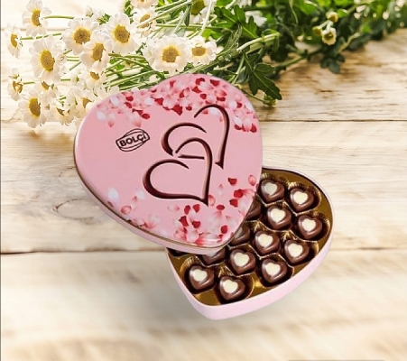 Metal Kalp Çikolata Kutu Bonyfood Diyarbakır