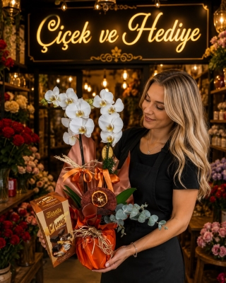 2 Dal Beyaz Orkide - Fiorellla Karışık Çikolata