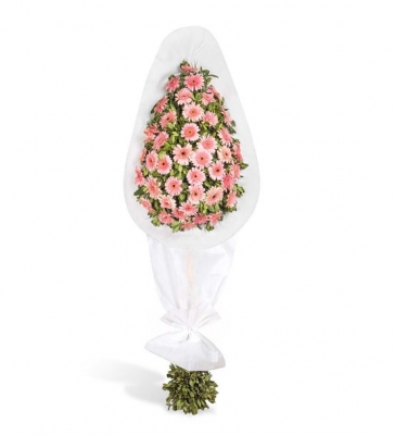 Pembe Düşler Gerbera Çelengi