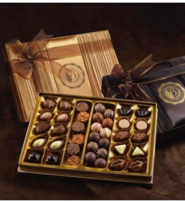 Saten Altın Hediye Çikolata Kutu